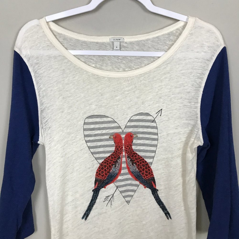 J CREW LS T shirt Sz S
